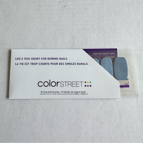 *Exclusive* Color Street: Denim Diva | Light Blue Jeans Twill Western Cowboy - Picture 3 of 13